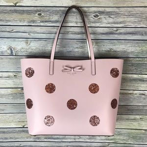 Kate Spade Dewey Street Little Len Tote Plum Dawn
